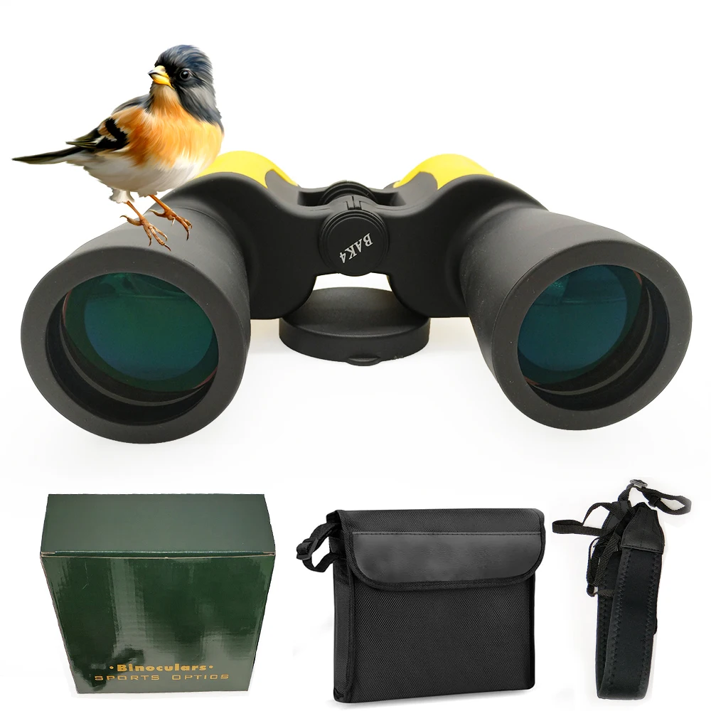 

7x50 Porro Fixed Focus Binoculars IPx8 Waterproof for Bird Watching Optics