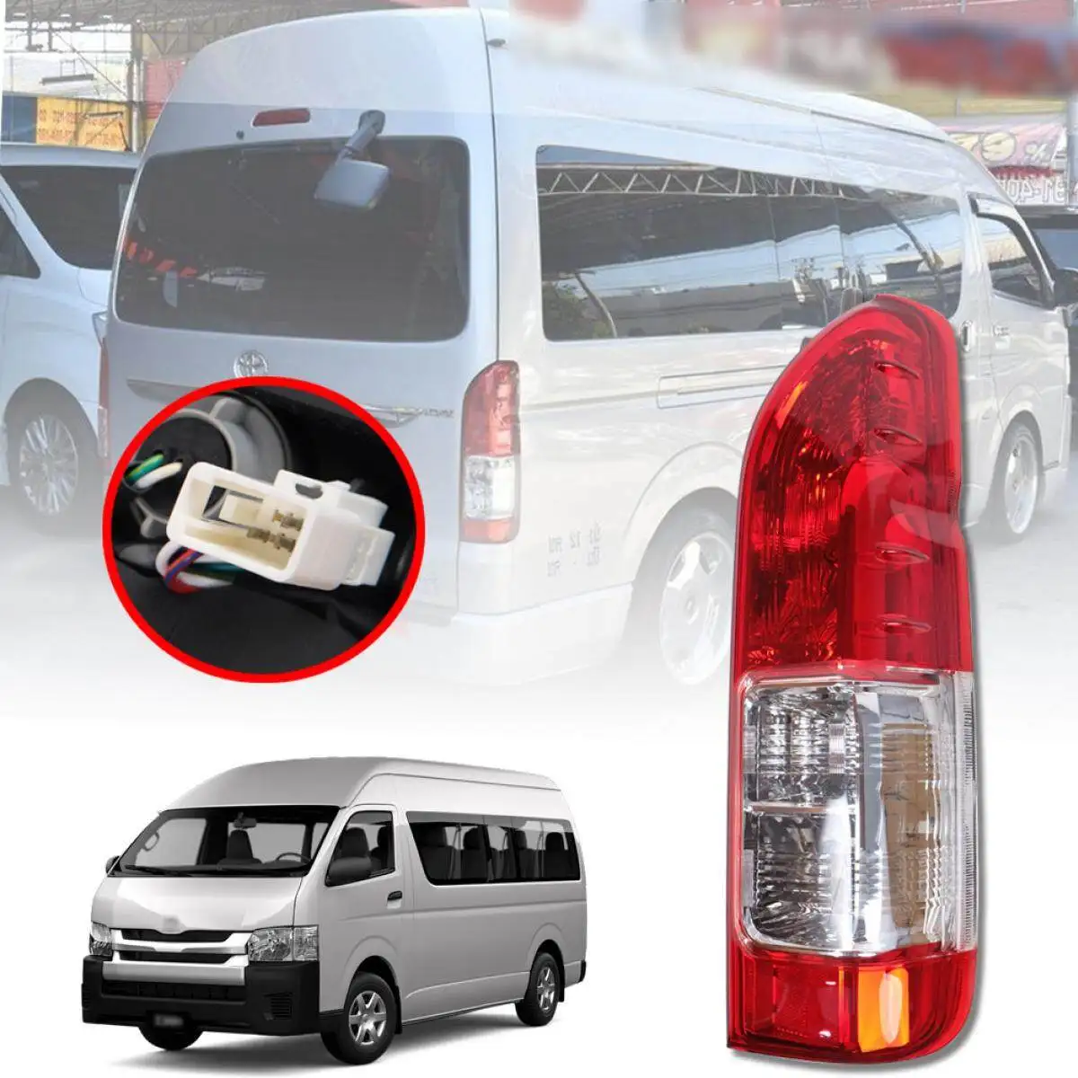 

For Toyota HIACE 200 series 2014-15 Car Led rear Tail Light Brake Driving Reversing Lamp Turn Signal автомобильные товары