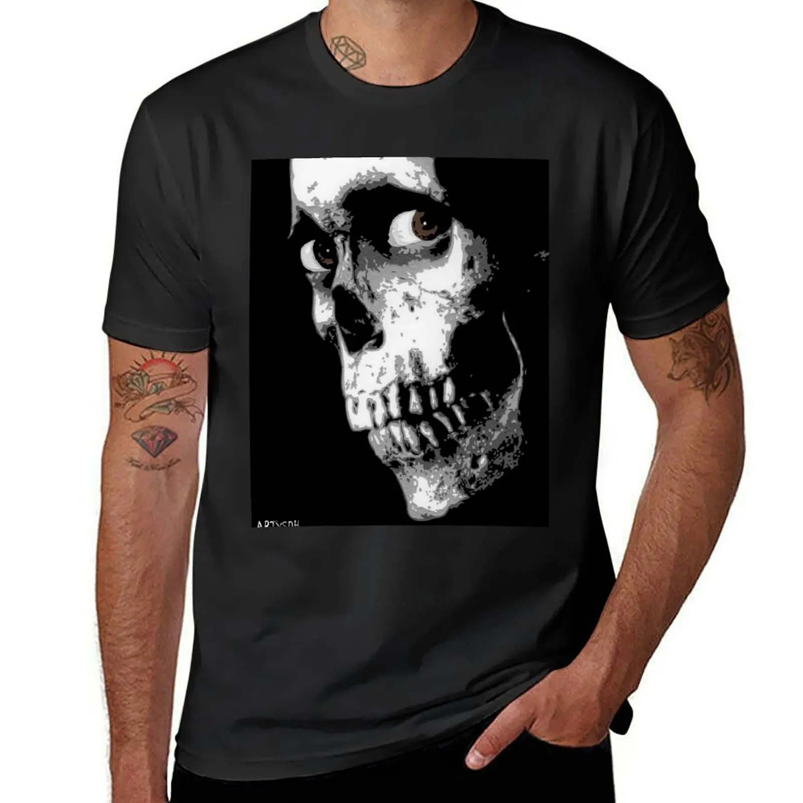 Evil Dead II Skull T-Shirt kawaii clothes Short sleeve tee men t shirt