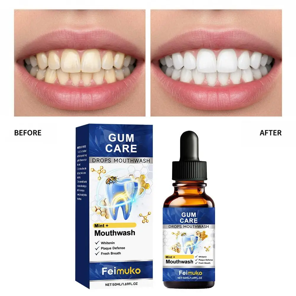 Damaged Gum Repair Care Spray Relieves Gum Pain and Sensitivity Deep Cleans Teeth Stains and Plaque Serum Cavity Toothpaste