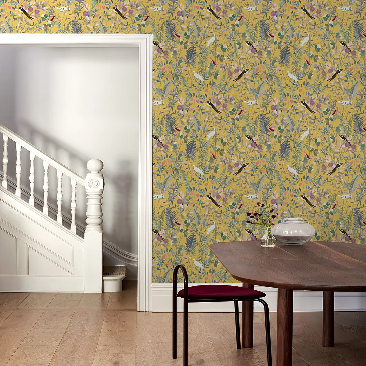 Rural Flowers And Birds Wallpaper Boho Peel and Stick Living Room Bedroom Background Decoration Mural Contact Paper