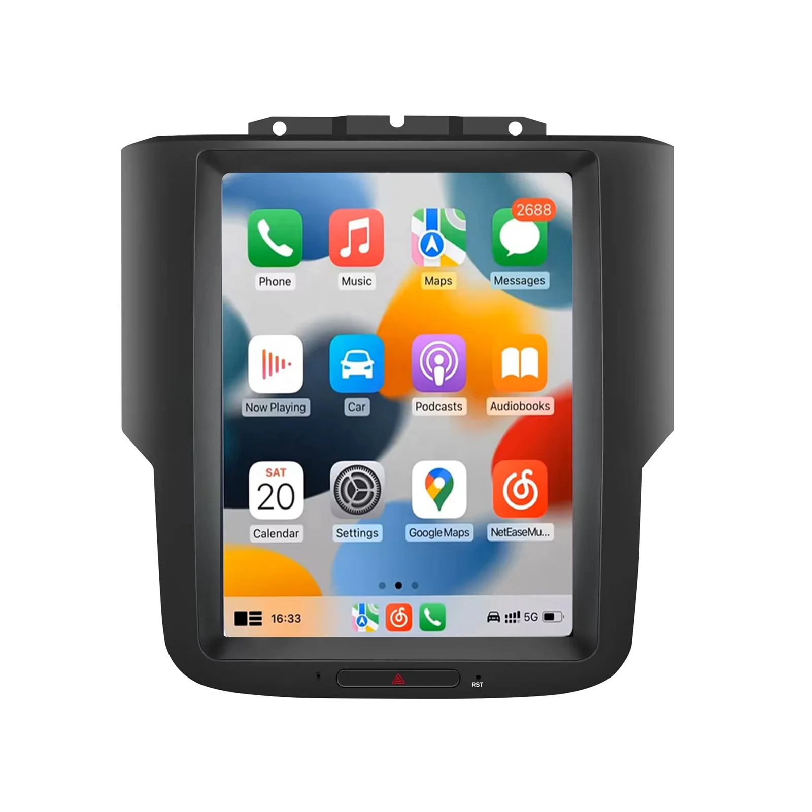 

JYT 9.7 Inch Headunit 4G Wired Wireless Carplay Android Auto Radio 2 Din Car Video for Dodge Ram 1500 2500 3500 201 -2018 Frame