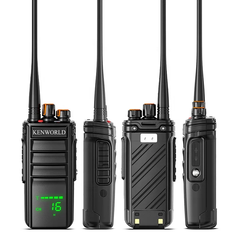 KENWORLD KP-718F جهاز اتصال لاسلكي UHF 350Mhz طويل المدى 10KM محمول مقاوم للماء FM VHF اتجاهين راديو 15W DE Comunicacion