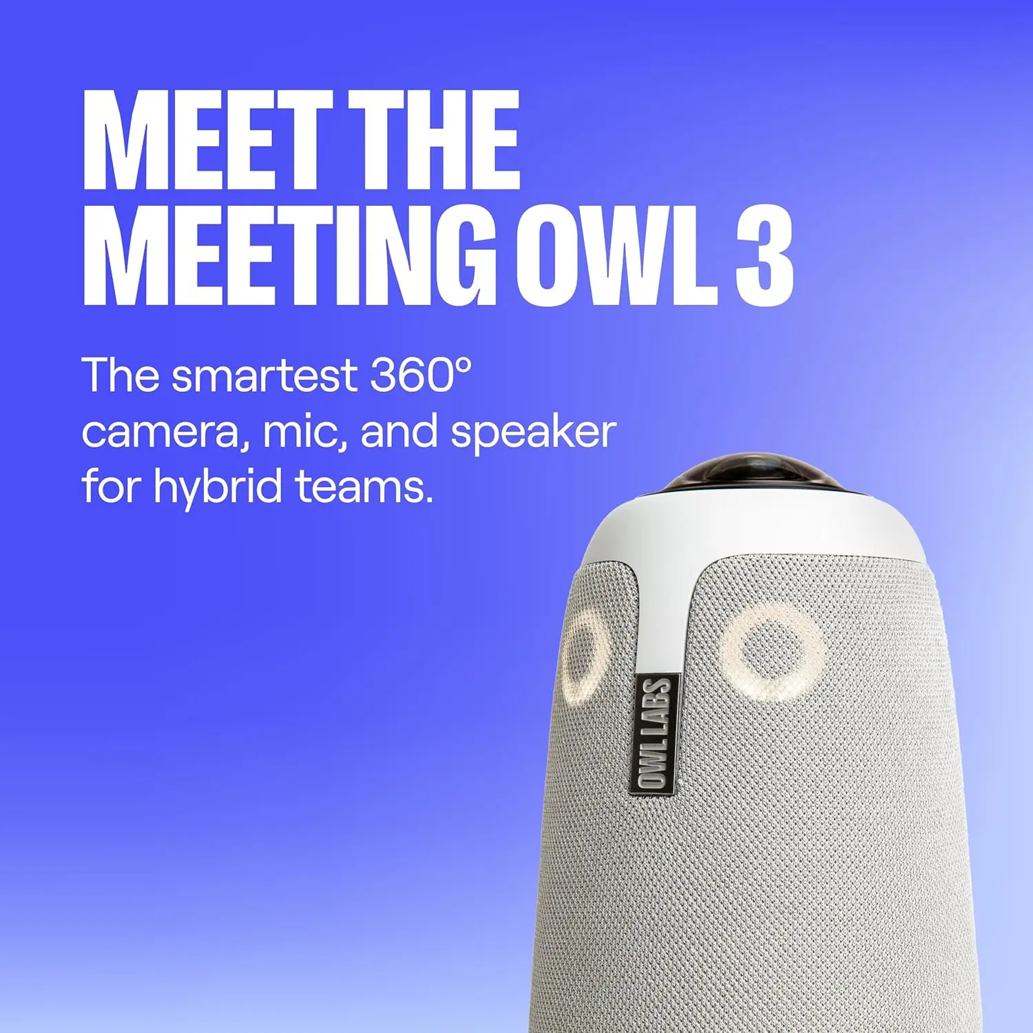 360° 1080p HD Conference Room Camera, AI-Driven Speaker-Tracking, 18-Foot Mic Pickup - Certified for Microsoft Teams