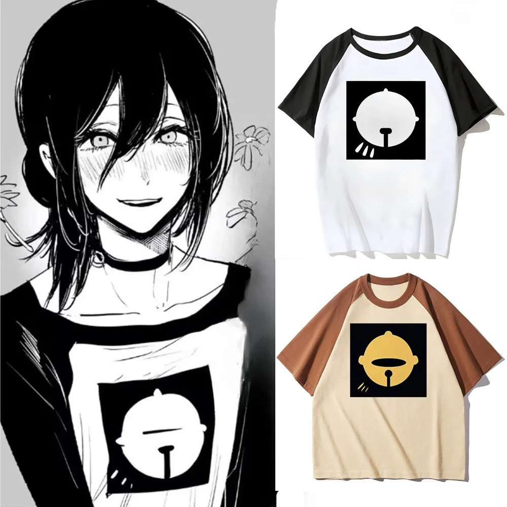 2026 Anime Reze Short Sleeve T-shirt Cosplay Oversized Vintage Chainsaw Men Women Clothes Japanese Manga Tee Clothing  Y2k Top