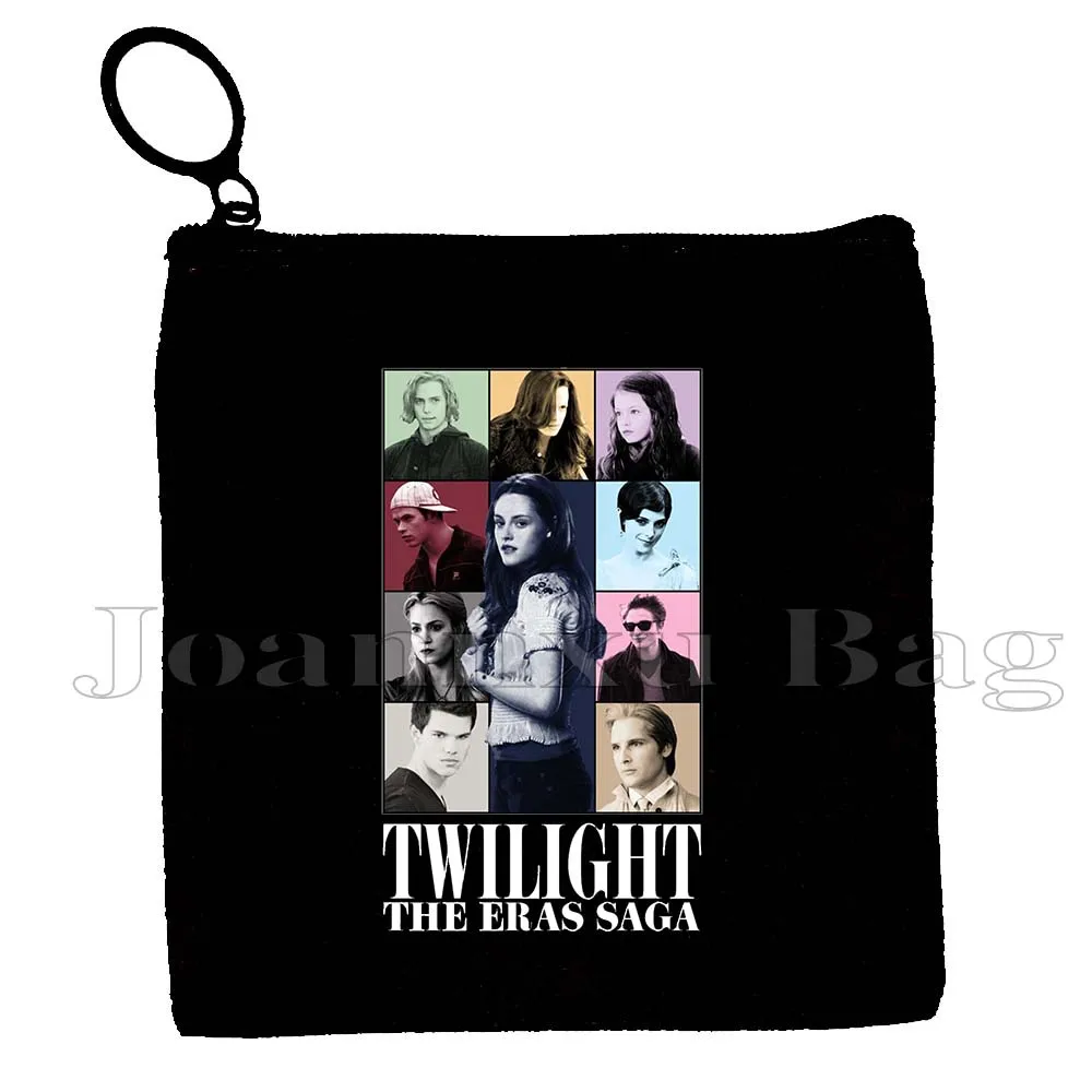 

Classic Movie The Twilight Saga Edward and Bella Teen Wolf Gifts Canvas Coin Purse Key Case Small Card Bag Wallet Zipper Pouch