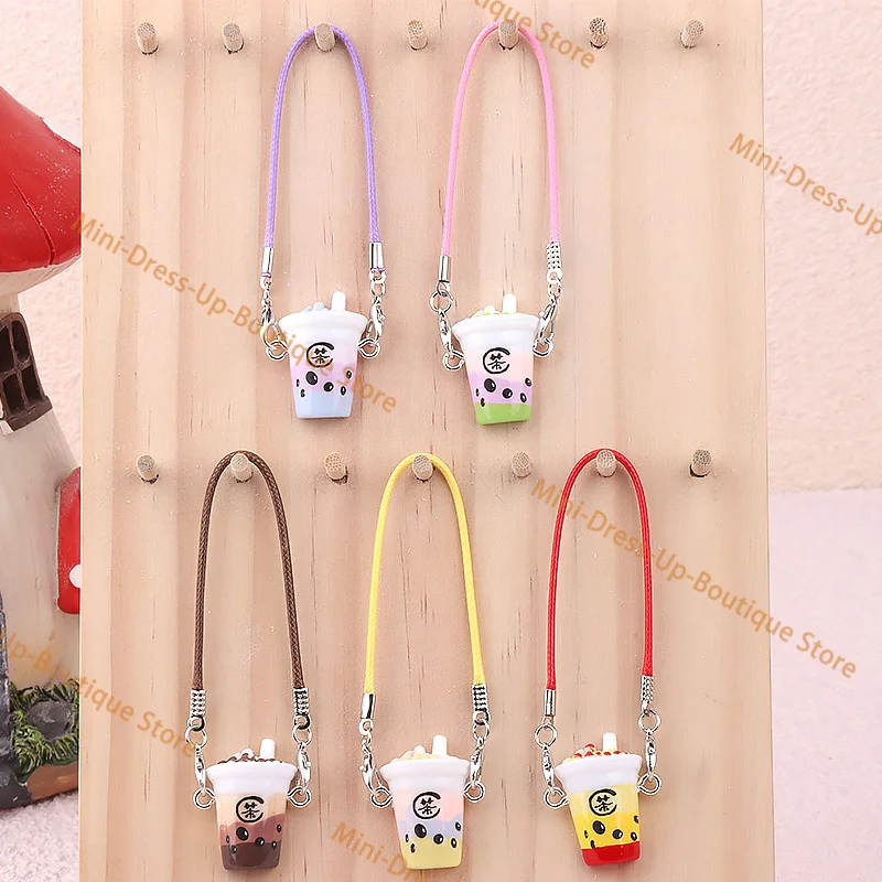 15-17cm에 적합한 귀여운 플러시 장난감 펜던트 달콤한 진주 음료 액세서리 사랑스러운 인형집 장식품 패셔너블한 선물 펜던트