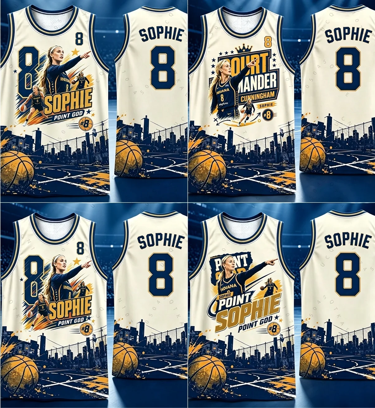 2026 New Summer Sophie Cunningham The Point Is To Win Game Tank Top Basketball Jersey Men's Women's Breathable Kids Hiking Vest