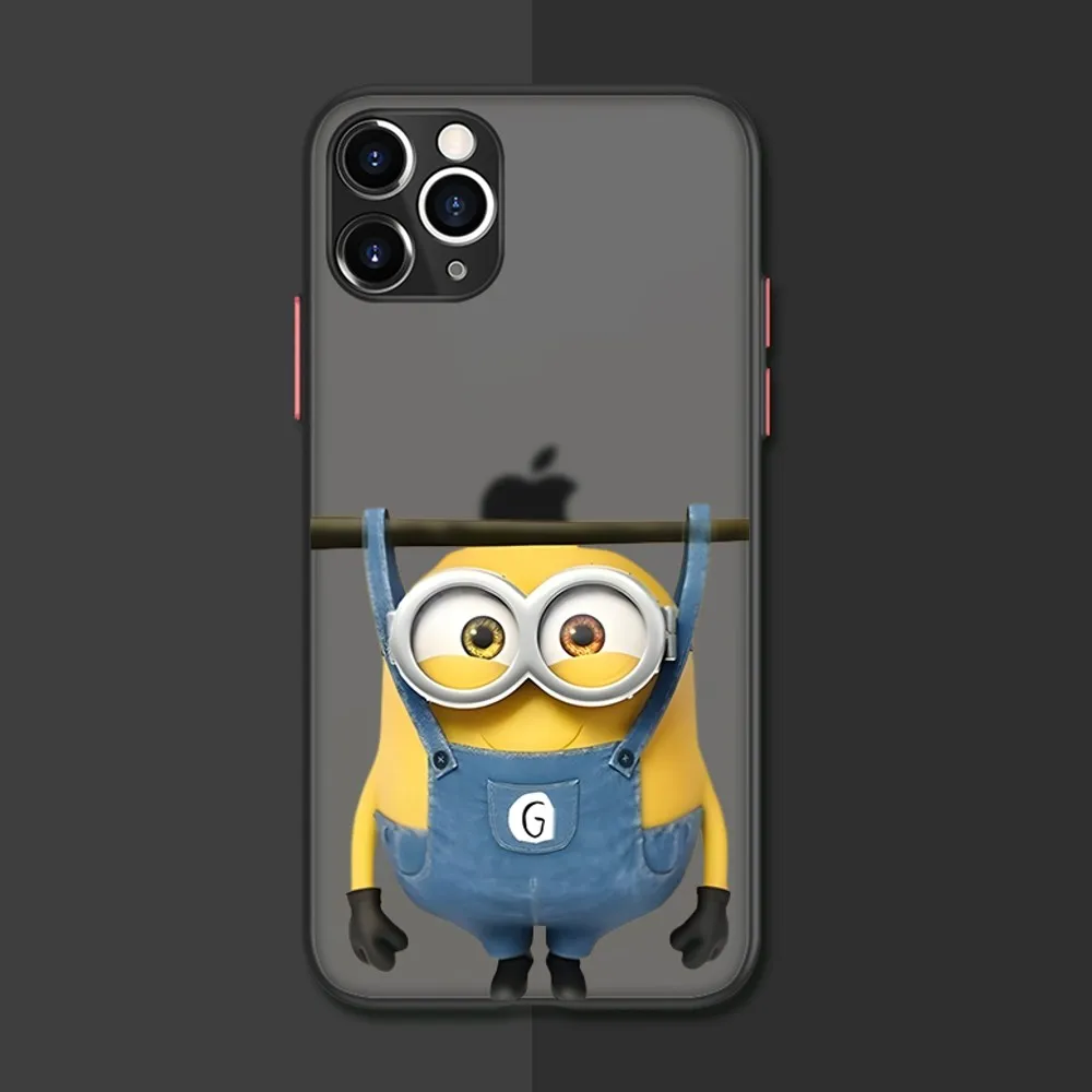 Cartoon Lovely M-Minions Phone Case For IPhone 16 15 14 13 12 11 Pro Max XR XS X 8 Plus 2020 2022 Mini Bumper Transparent Cover