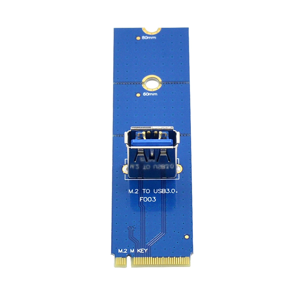 

NGFF M.2 to USB 3.0 Adapter M2 to USB 3.0 Internal Converter Card 5Gbps or PCI Express PCI-E 1X to 16X Riser Extender GPU Miner