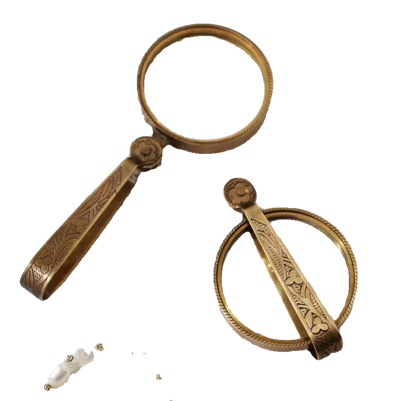 

Импортная лупа из латуни с 10-кратным увеличением для пожилых людей, для чтения, с маятником