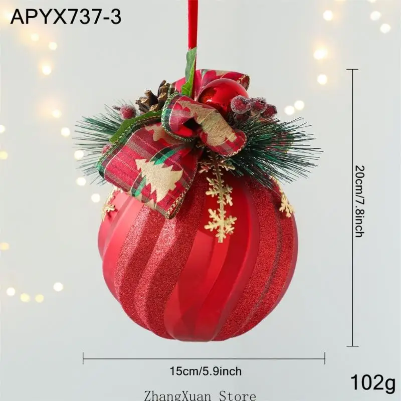 Saisonale Weihnachtsdekoration mit Bandakzent und Kunststoffschale für die Platzierung von Baumkranz-Einstiegsschienen – Detail 6