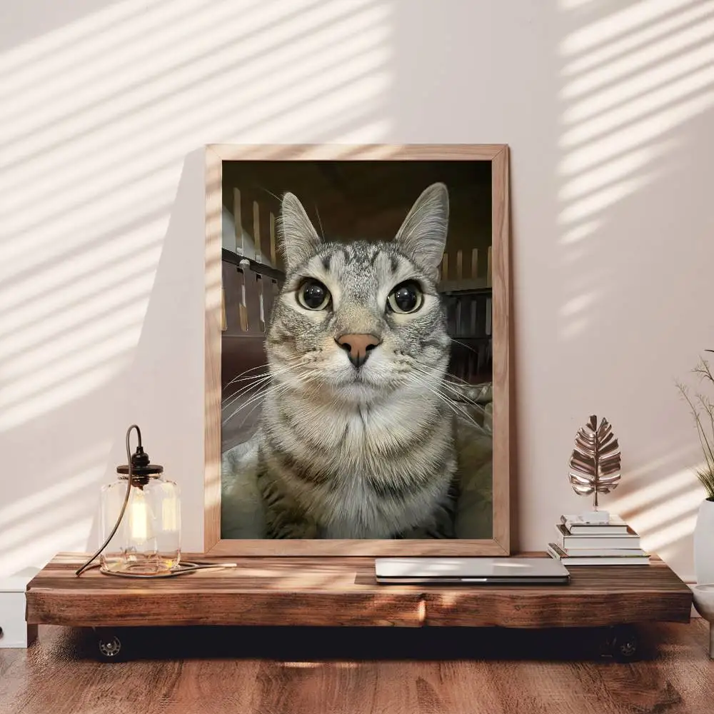 مضحك القط ميمي ملصق فني ذاتي اللصق مقاوم للماء ورقة ملصق مقهى بار غرفة #3