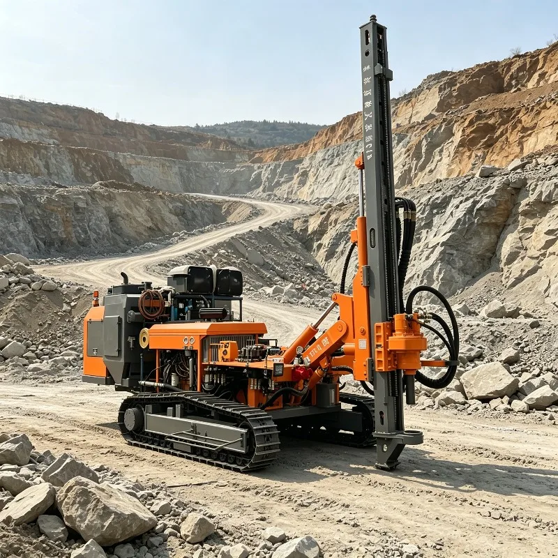 

Portable DTH Impact Drilling Rig Customized 83-130mm Diameter Crawler Pneumatic Rock Borehole for Mountain Quarry Mine