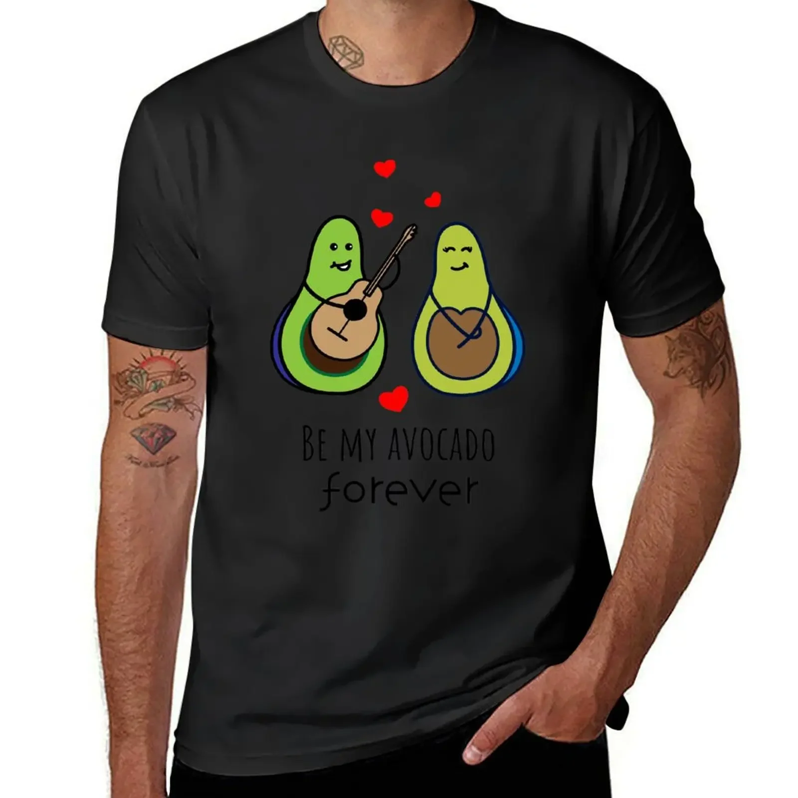 Be my avocado forever T-Shirt plus sizes cute tops cotton boys animal print men t shirts mens designer clothes Short Sleeve 2024