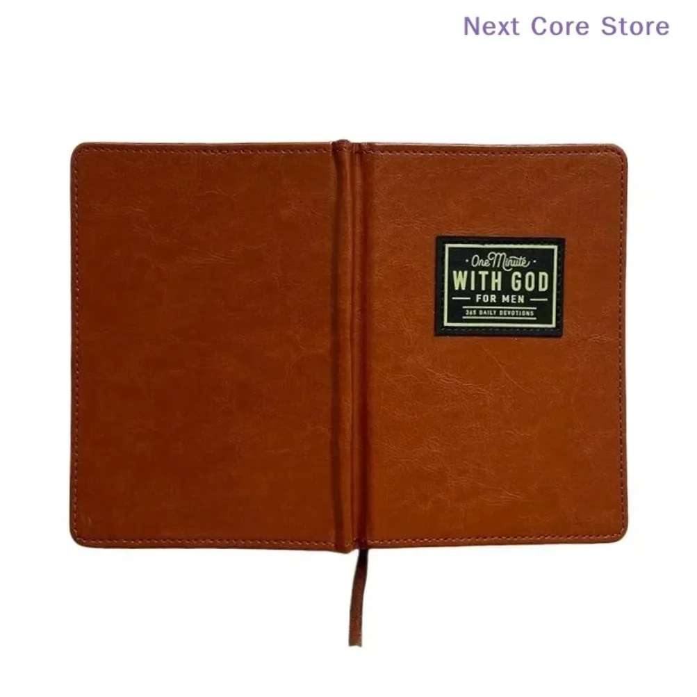 A5 Brown PU Leather Notebook, Minimalist Daily Journal for Work, Thick Lined Pages Diary with Ribbon Bookmark
