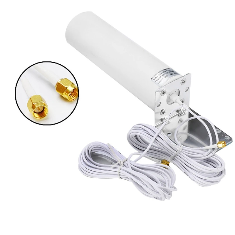 Antena SMA externa com conector Dual SMA, modem ao ar livre, 3G LTE, 10-12DBi, roteador