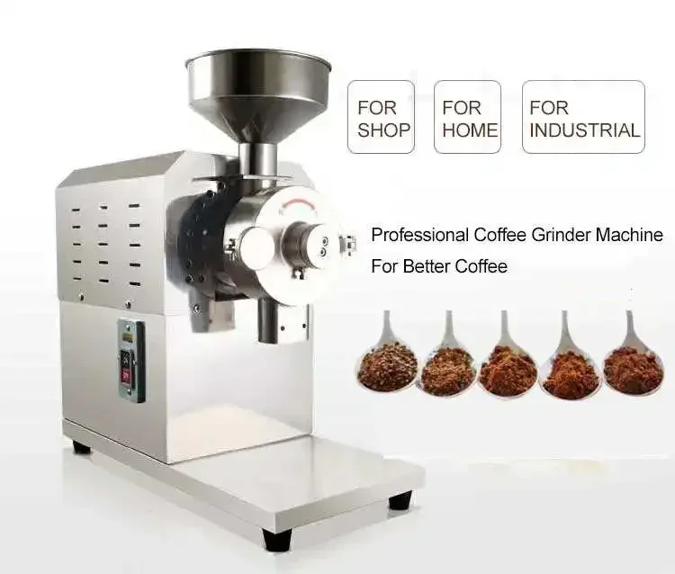 Multi-functional electric coffee bean grinder commercial flour mill machine coffee grinder coffee beans grinding machine