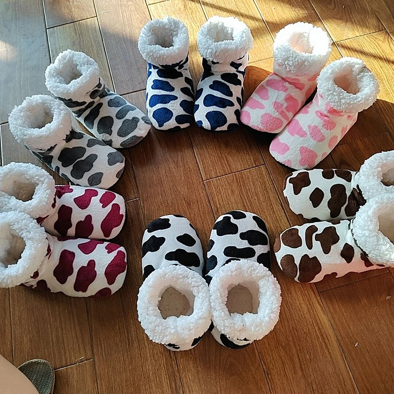 ,Home Slippers Women Indoor Soft Plush Slippers Ladies Non-slip Indoor Fur Slippers Female Furry Slides Cute Sock Shoes Chanclas