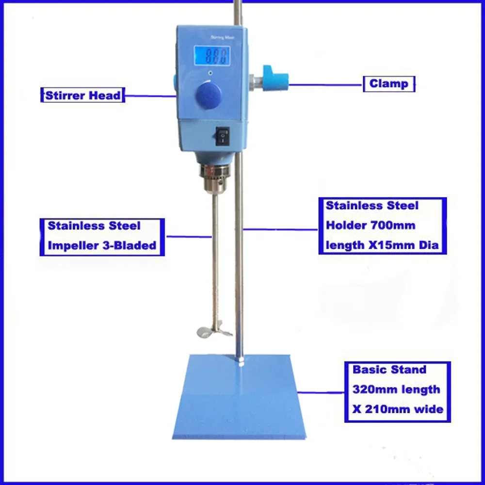 Misturador elétrico químico do laboratório, agitador sobrecarga, agitador magnético, 150L, barato, para a venda