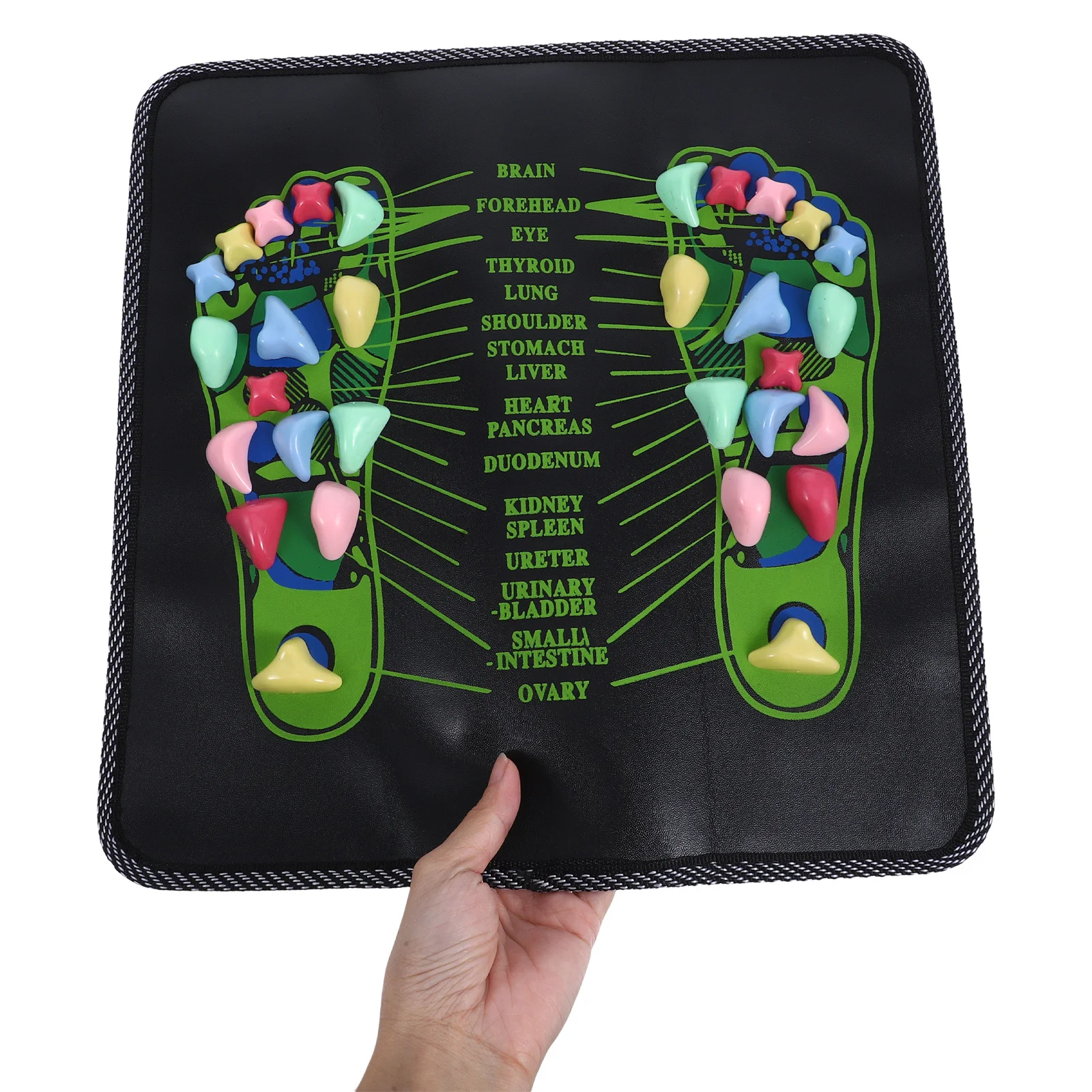 تدليك الحجر حصيرة ريفلكسولوجي وسادة للقدم العلاج بالابر للعناية بالساق القدم تدليك دائم نونسليب #5