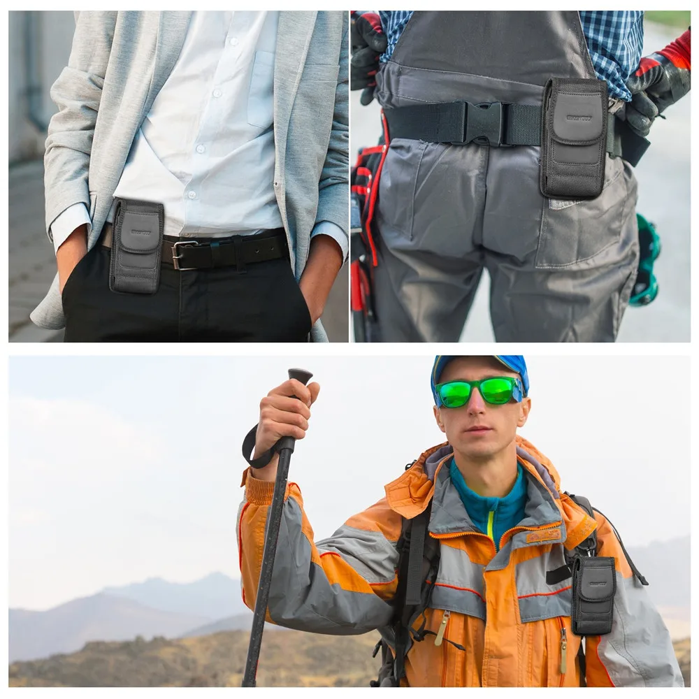 4,7-6,8 Zoll Telefon Nylon Tasche Multifunktions Handy Gürtel Clip Tragen Holster Fall Taille Tasche Für iPhone, Samsung, Smartphones – Detail 18