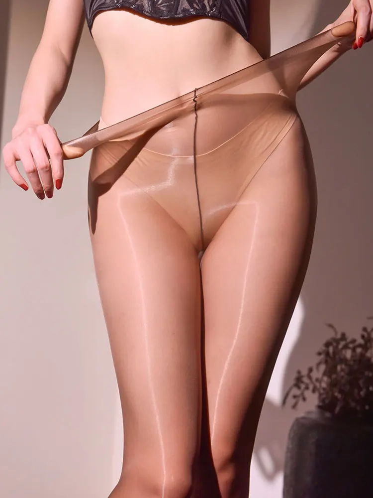 

Ультратонкие прозрачные колготки, масляные блестящие глянцевые модные колготки с талией и промежностью, винтажные чулки, нижнее белье, колготки