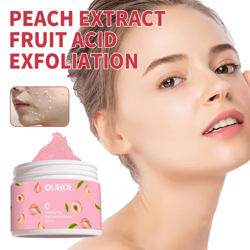 Aufhellende Peeling-Creme tief saubere Haut poren entfernen dunkle Flecken Melanin White ning straffende Gesichts pflege Peeling feuchtigkeit spendendes Gel