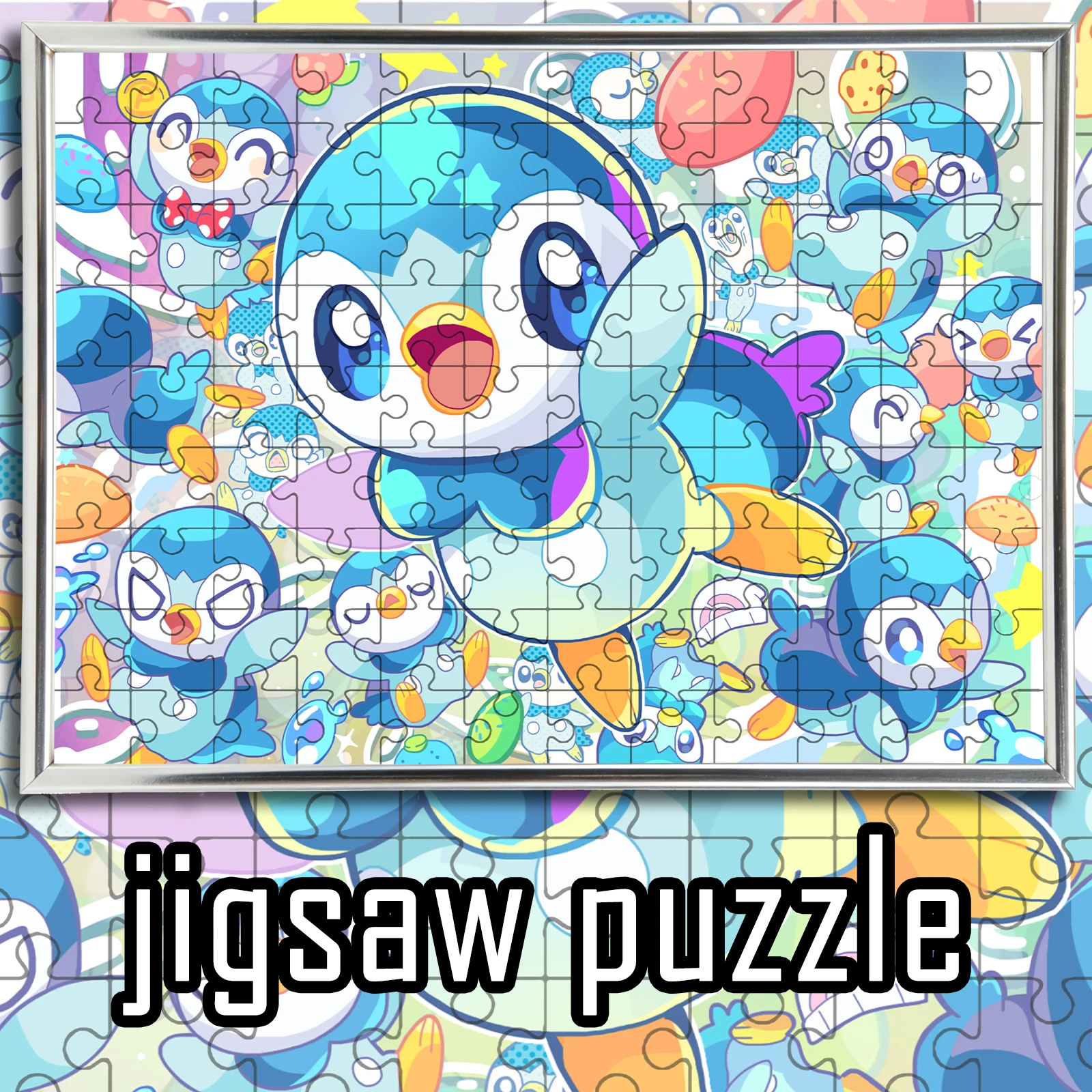 

Деревянный пазл Piplup в пастельном стиле с милым аниме-дизайном, 108/200/300/500/1000 деталей, в цветной коробке