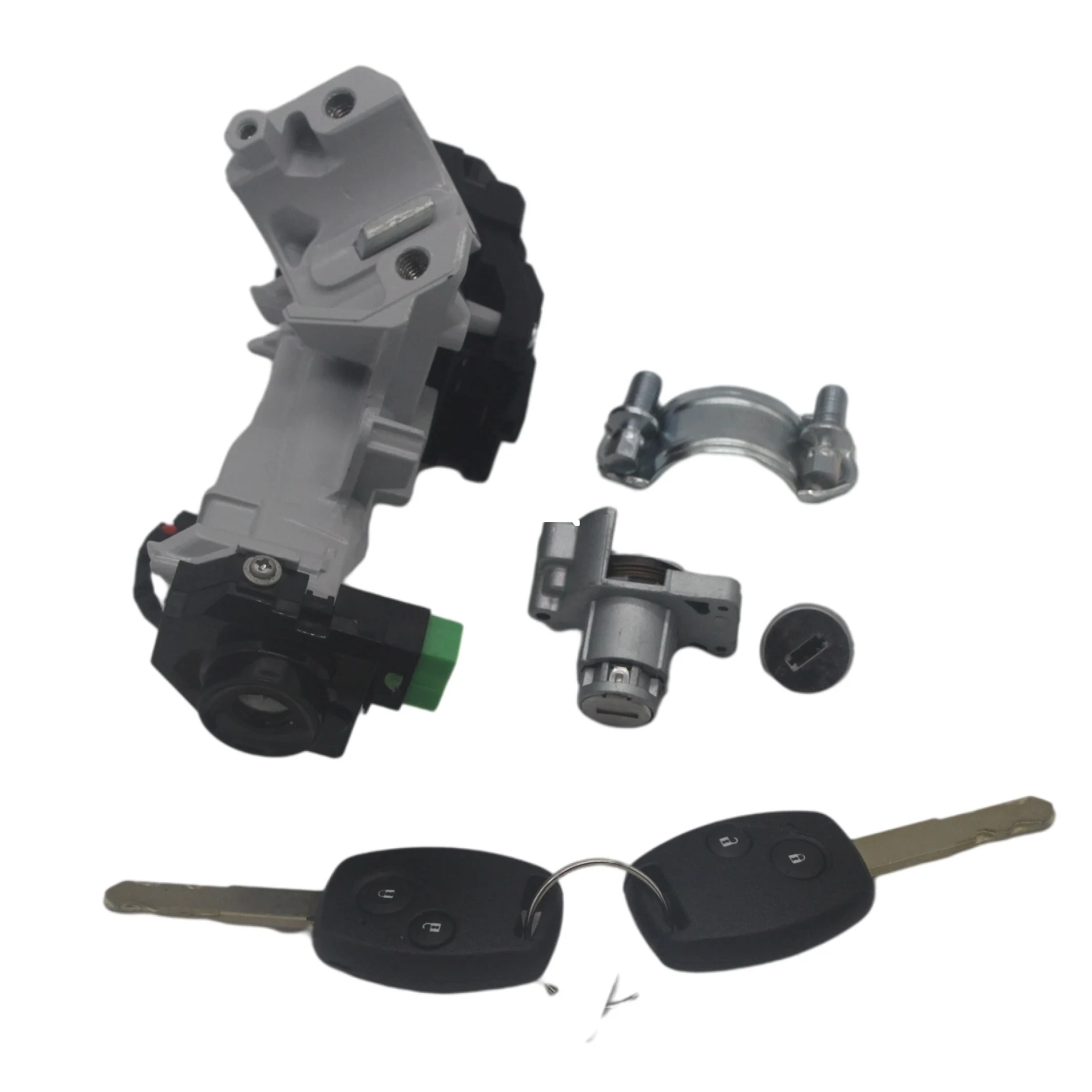 Barret Fechadura de porta para Honda CRV CR-V 07-11, Interruptor de ignição do conjunto de fechadura central, Al152 06350-SWA-H11, 2 chaves incluídas