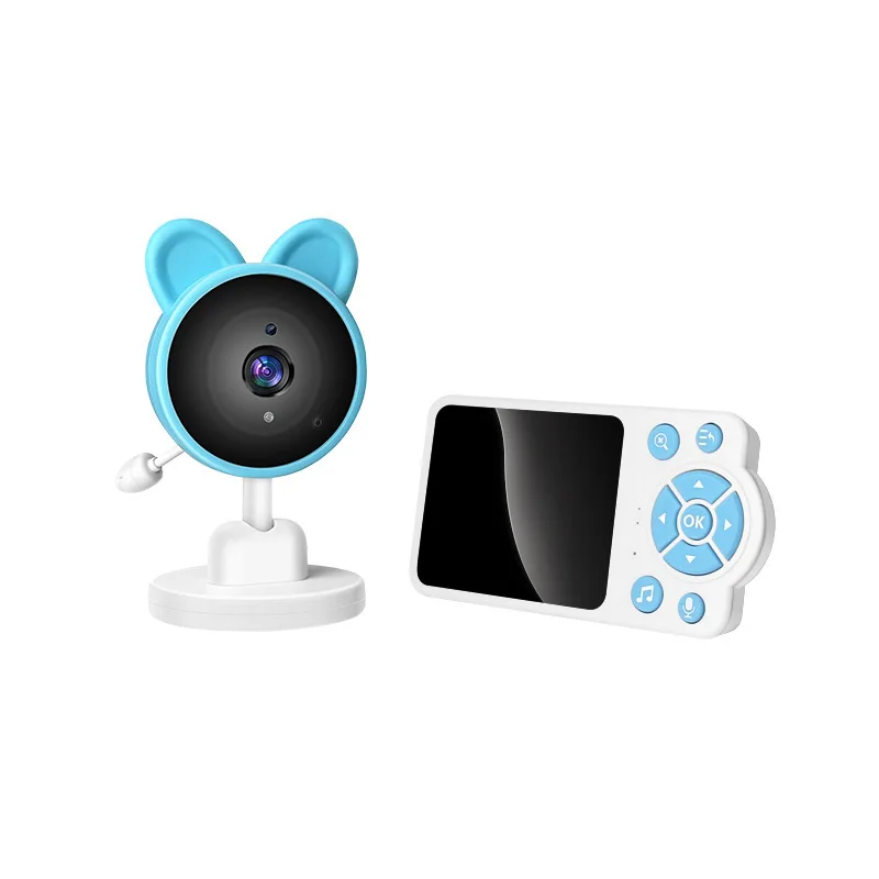 2.8-Inch color screen baby monitor temperature detection baby caregiver baby cry detection voice intercom