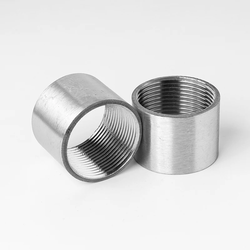 

304 Stainless Steel Single Head Internal Thread Joint Welding Internal ThrEad Butt Welding Water Pipe Straight Fittings 3/4/6