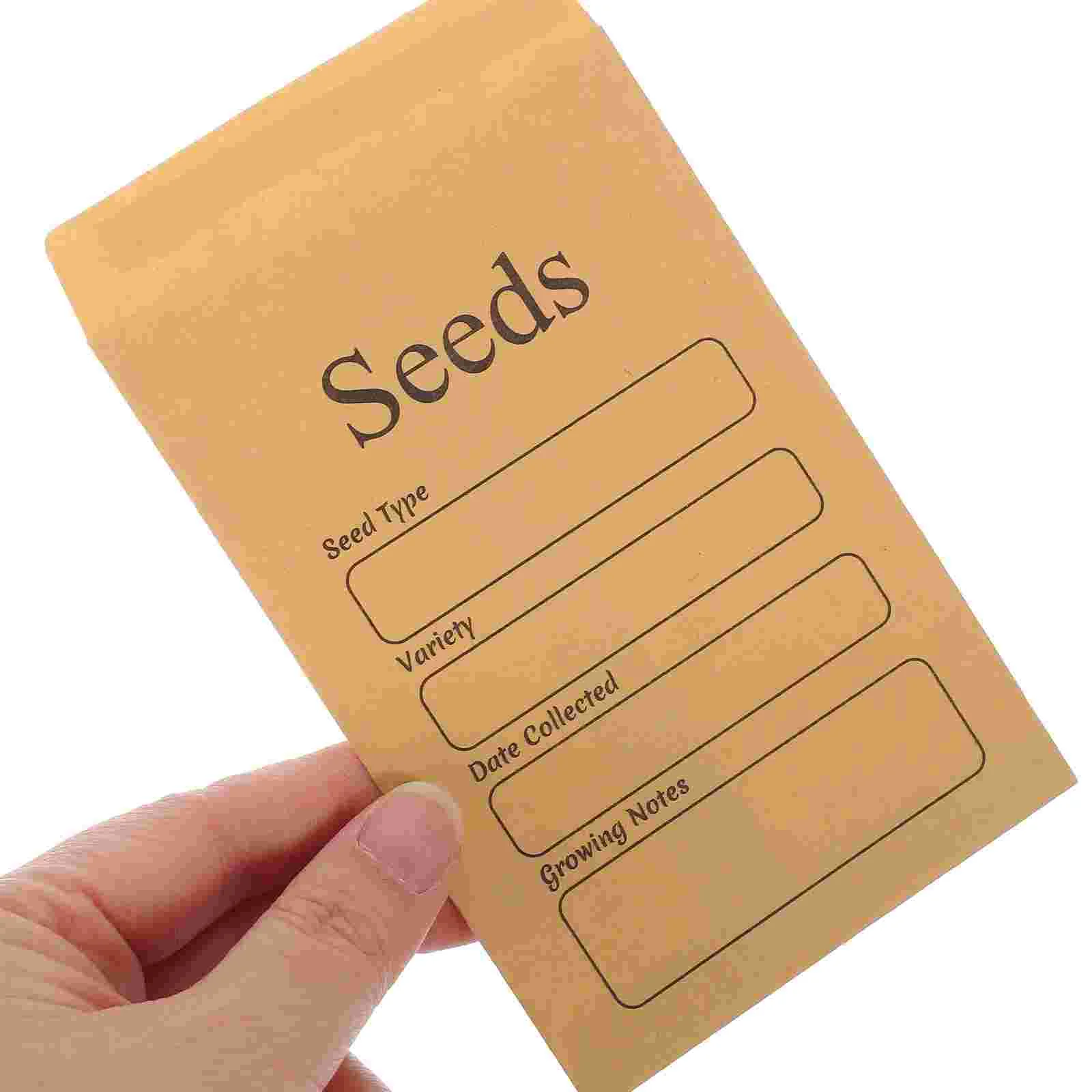 50 Pcs Paper Envelopes Packing Money Seed Packets Letter Wage Small Seeds Bags Cash