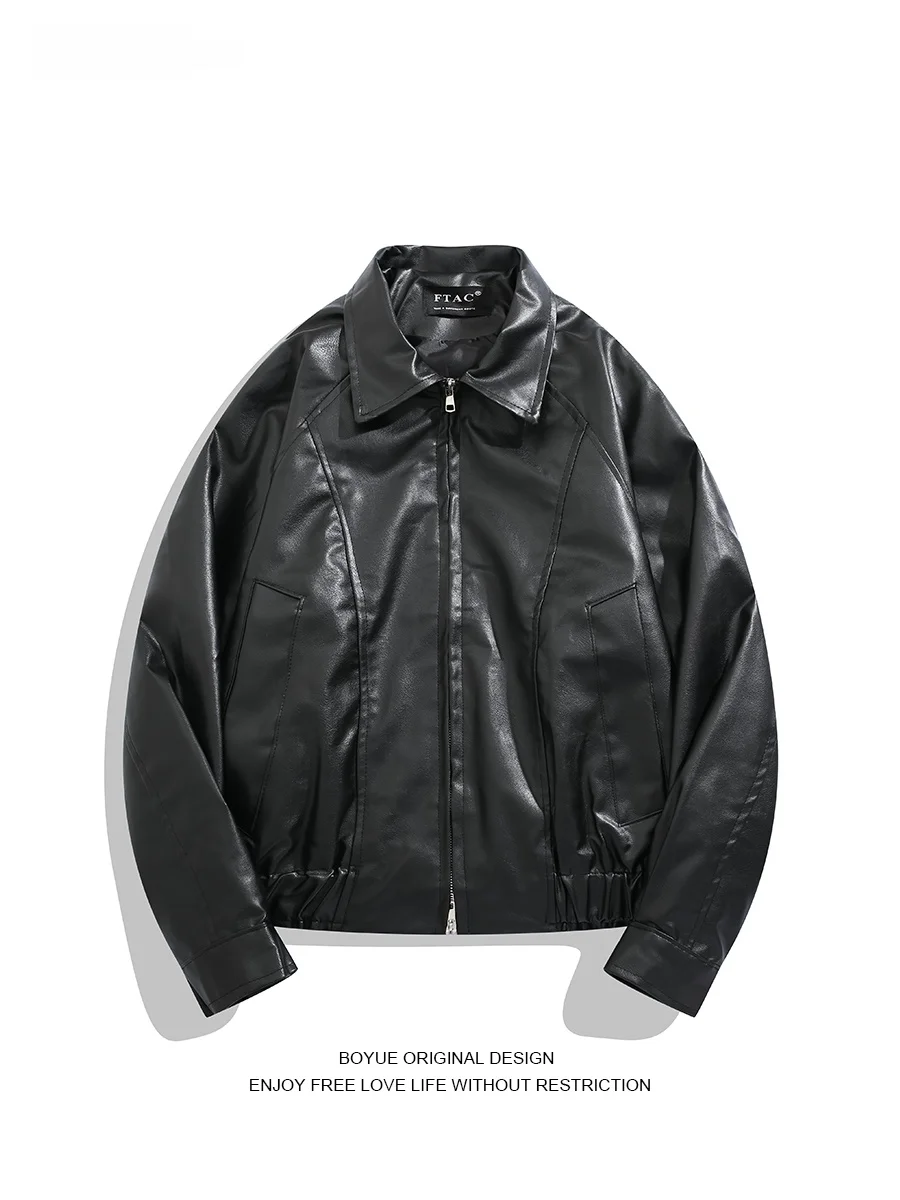 

Boyue японский Sle двойная молния из искусственной кожи джет мотоцикл мужской женский универсальный повседневный модный весна осень зима