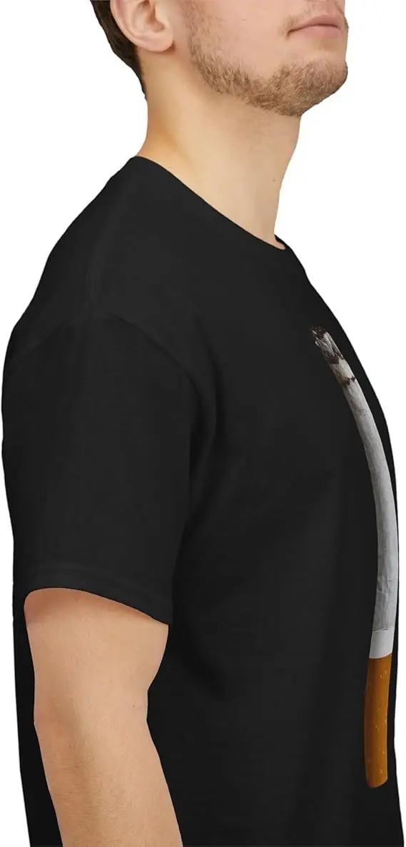 Bier- und Zigaretten-Shirt, Edgy Dank Memes Y2k T-Shirt für Damen und Herren, Neuheit, Scherzgeschenk, Humor, lustige Streetwear-Kleidung, Lifestyle – Detail 7