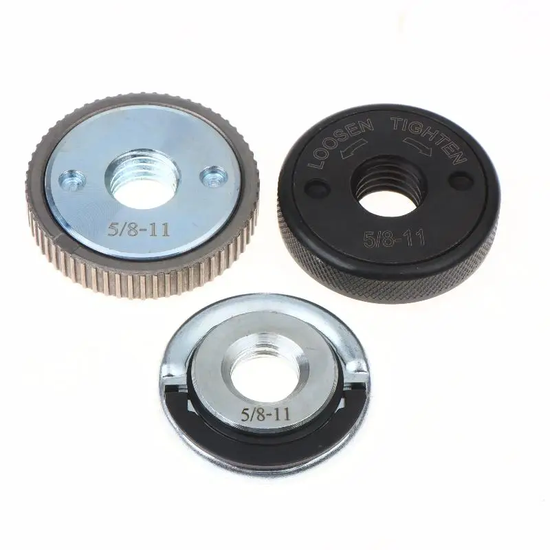 Thread Angle Grinder Self-Locking Pressing Plate Platen Quick Release Flange Nut Clamping Power Chuck Tools Parts No Slip