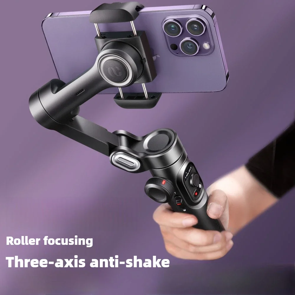 Smart XE 3-Axis Handheld Gimbal Stabilizer for Smartphone with Fill Light for iPhone Android Face Tracking Tiktok Vlog Gift