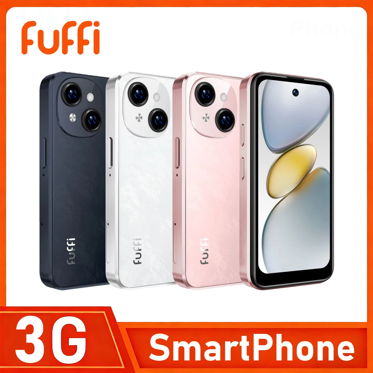 FUFFI-Mini phone S24 3.75inch 2+16GB ROM Smartphone Android Dual SIM Google Play Store 1500mAh 3G Network Mobile phones Gift