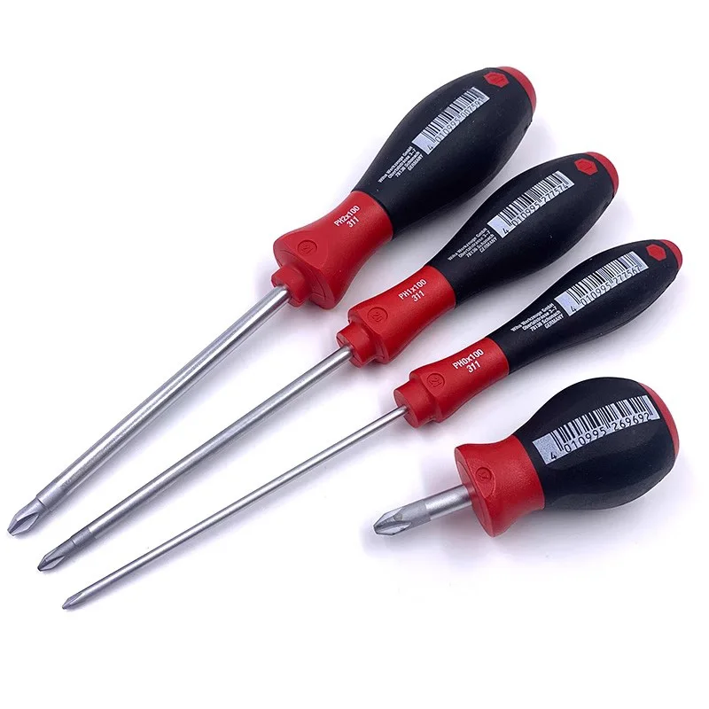 

German Genuine Wiha Imported 311 Screwdriver Ph0 1 PH2 with Magnetic Cross Screwdriver Home Office Electrics Repair Tools Set