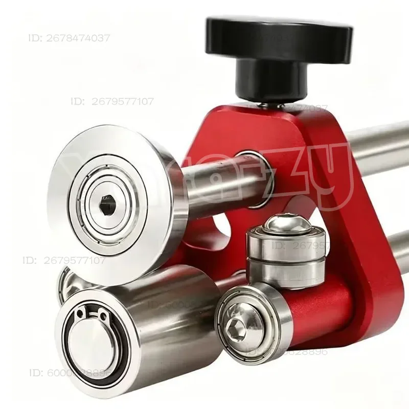 Station Manual Sheet Metal Roller Bender, Portable Metal Roofing Bending Tool for 0.1‑1mm Iron Aluminum Stainless Steel Plate
