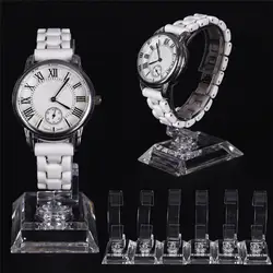 1pcs Transparent Acrylic Sale Show Case Stable Watch Display Rack Wrist Watch Show Stand Exhibition Frame Jewelry Holder
