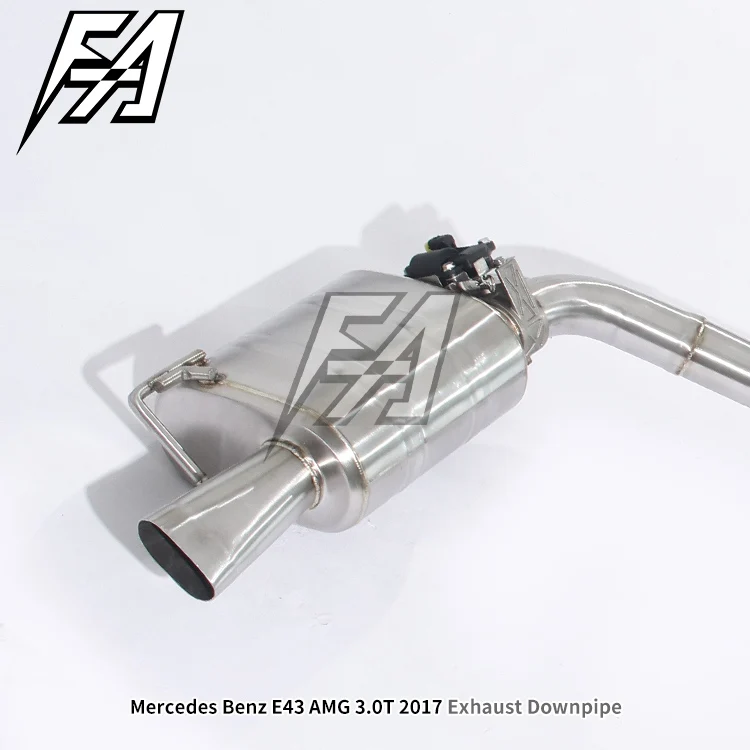 For   E43  3.0T 2017 Car Exhaust System Upper Rear Segment Electric Valve Muffler Exhaust Cat Back Exhaust Pipe