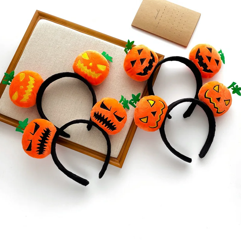 Halloween abóbora bandana para mulher expressão faixa de cabelo moda meninas diversão festa cosplay hairband acessórios para o cabelo