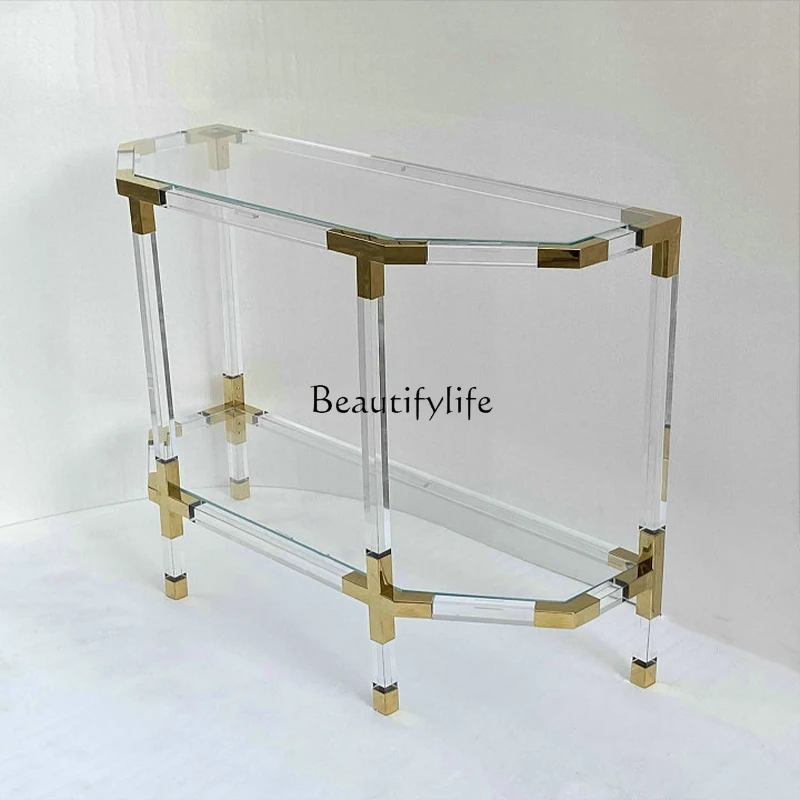 -*Licht luxe transparant acryl entreeplatform