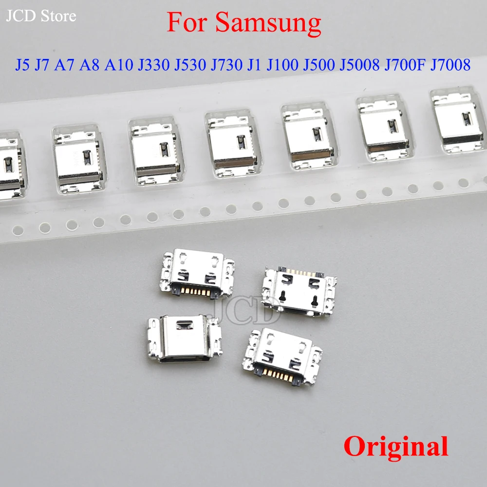 2-50PCS Micro USB 7pin Connector Mobile Charging port For Samsung J5 J7 A7 A8 A10 J330 J530 J730 J1 J100 J500 J5008 J700F J7008