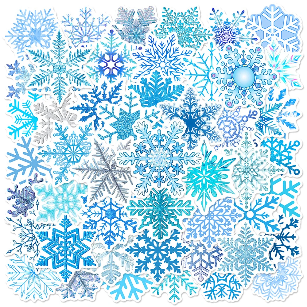 10/30/50PCS Cartoon Snowflake Graffiti Sticker DIY Luggage Water Cup Guitar Phone Case Refrigerator Waterproof Decal Kids Toy