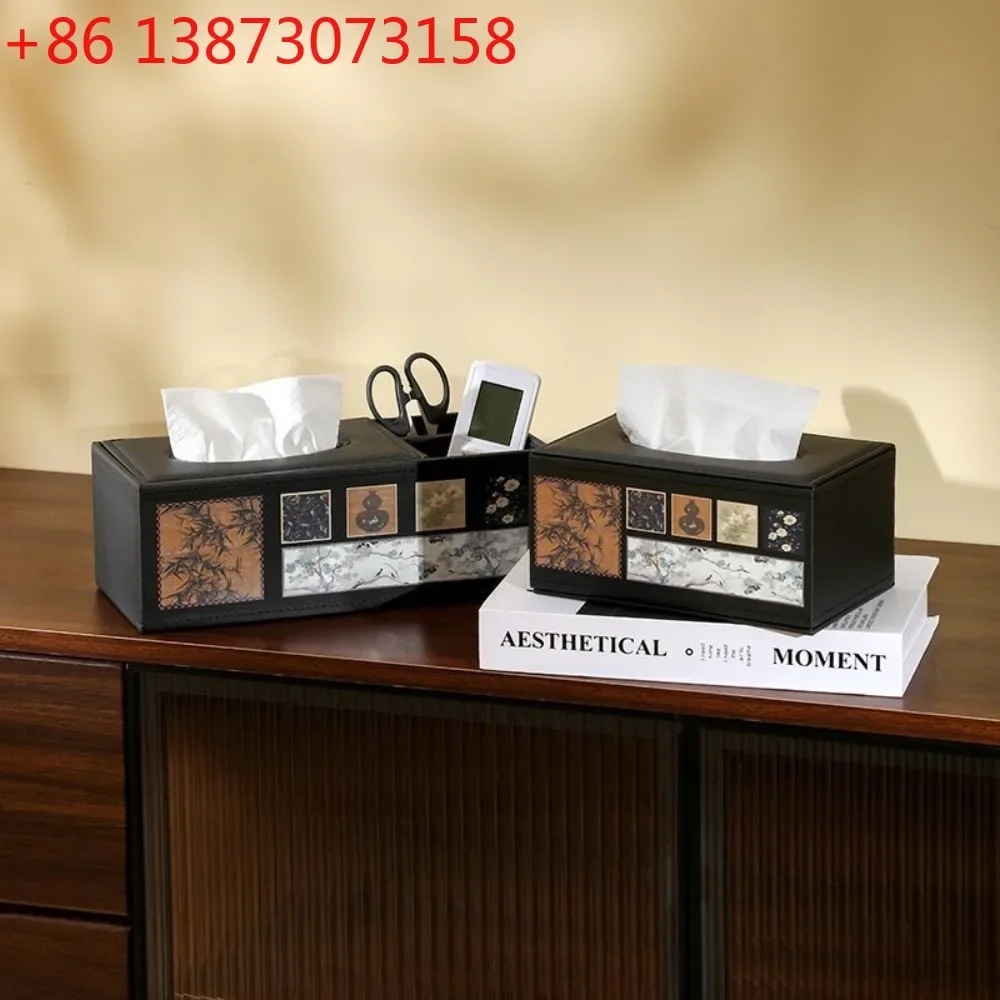 Tissue Box Vintage Waterproof and Oil Proof Napkin Holder Creative Design Rectangular Tissue Case Kitchens Accessories