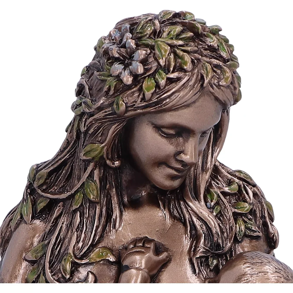 Newset-figuras decorativas de Gaia para niños, adornos de decoración de jardín, estatua de diosa, Madre Tierra, nutre a sus hijos