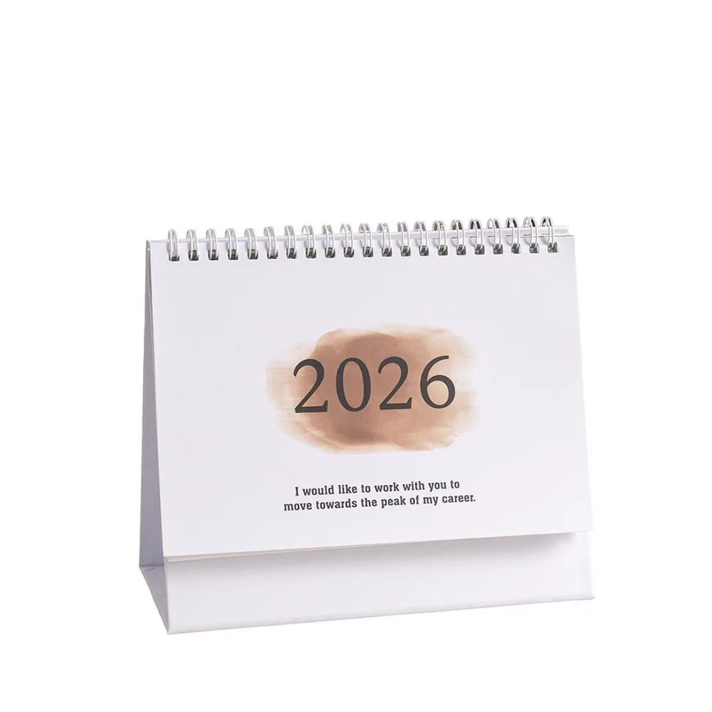 

Gradient Color 2026 Desk Calendar Small Fresh Coil Assembly New Year Calendar Thickened Paper Time Management
