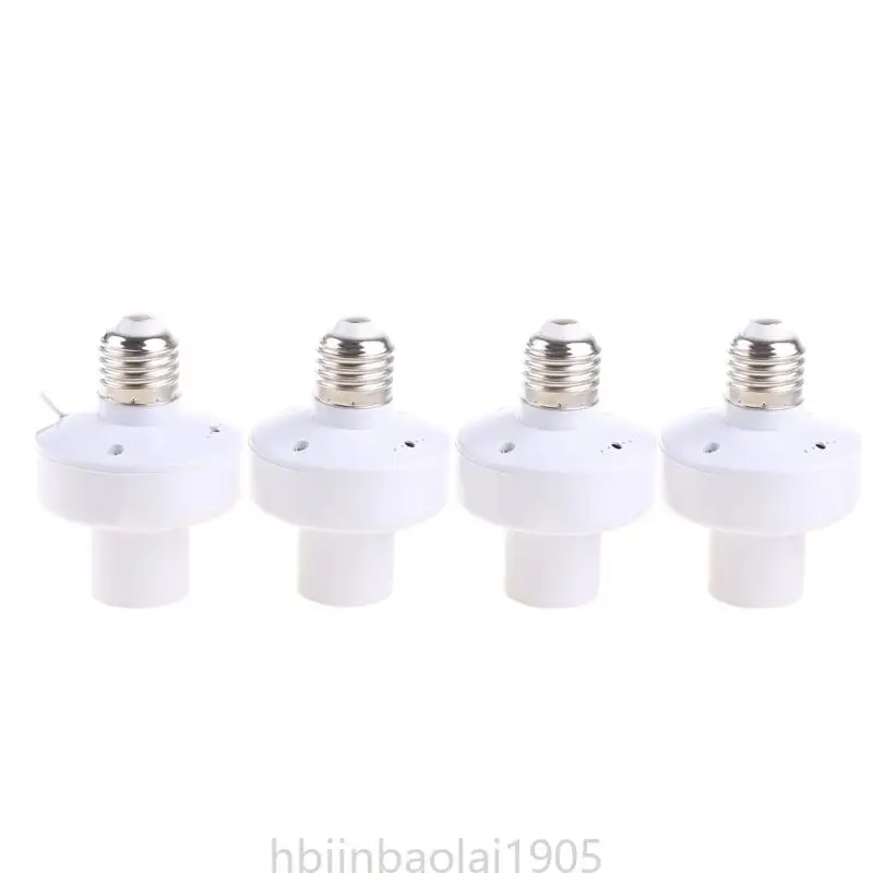 Description Picture 5 of itemE74E 4Pcs Wireless Remote Control Light E27 Lamp Bulb Holder Cap Socket Switch New